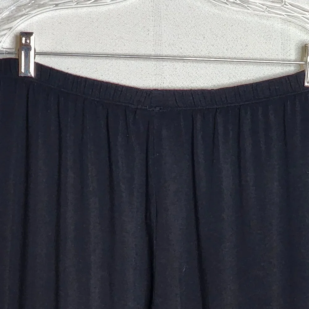 Comfy U.S.A. Black Modal Span Elastic Waist Casual Wide Leg Lounge Pants Size L - Picture 9 of 16